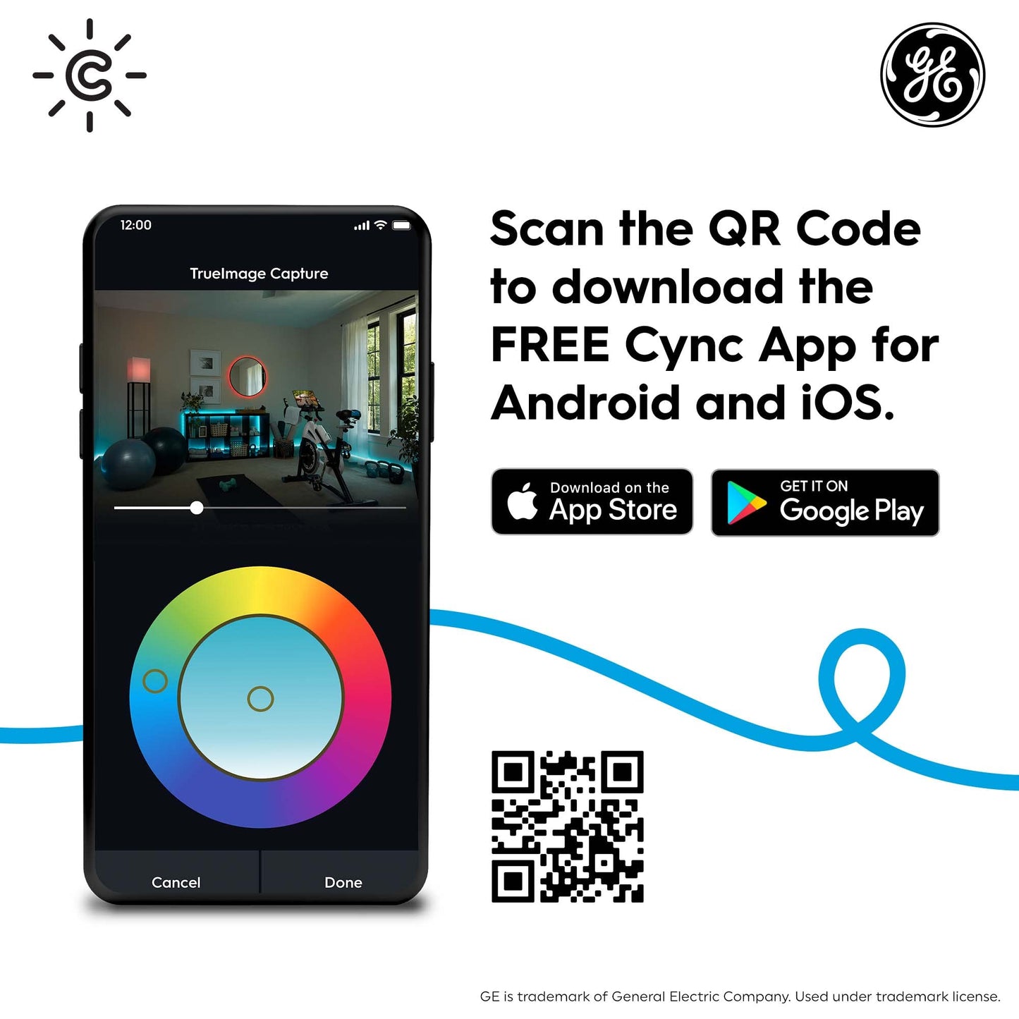 GE Cync Smart Indoor Plug, Smart Outlet Control, WiFi Outlet Plug, Matter Compatible, Works with Alexa and Google Home