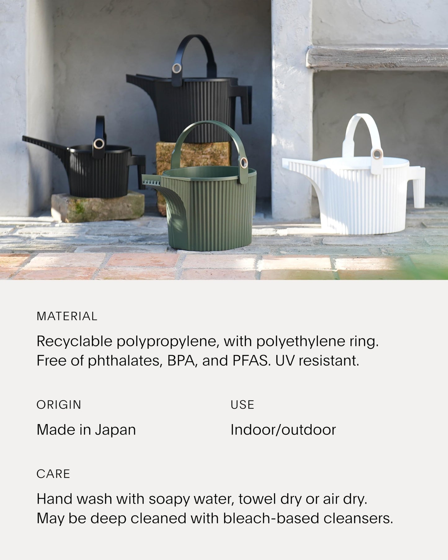 Hachiman Small Watering Can - 1.5 L Plant Watering Can with Widened Spout for Indoor and Outdoor Plants - Hands-Free Filling - 13.3" × 5.3"- Black