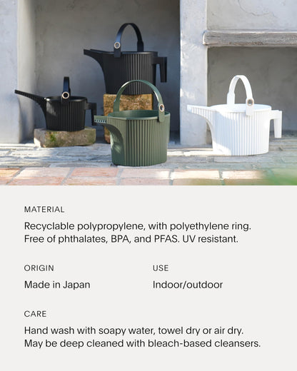 Hachiman Watering Can Set of 2 - Includes Small and Large Plant Watering Can with Widened Spout for Indoor and Outdoor Plants - Hands-Free Filling - Black