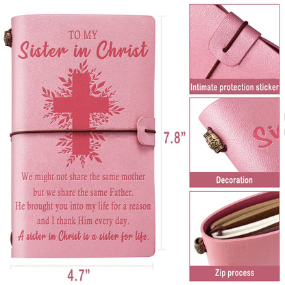 Filten Christian Gifts for Women, Sisters in Christ Gifts for Women Leather Notebook Journal Christian Sister Gifts from Sister Religious Gifts Faith Gifts Friendship Faith Gifts