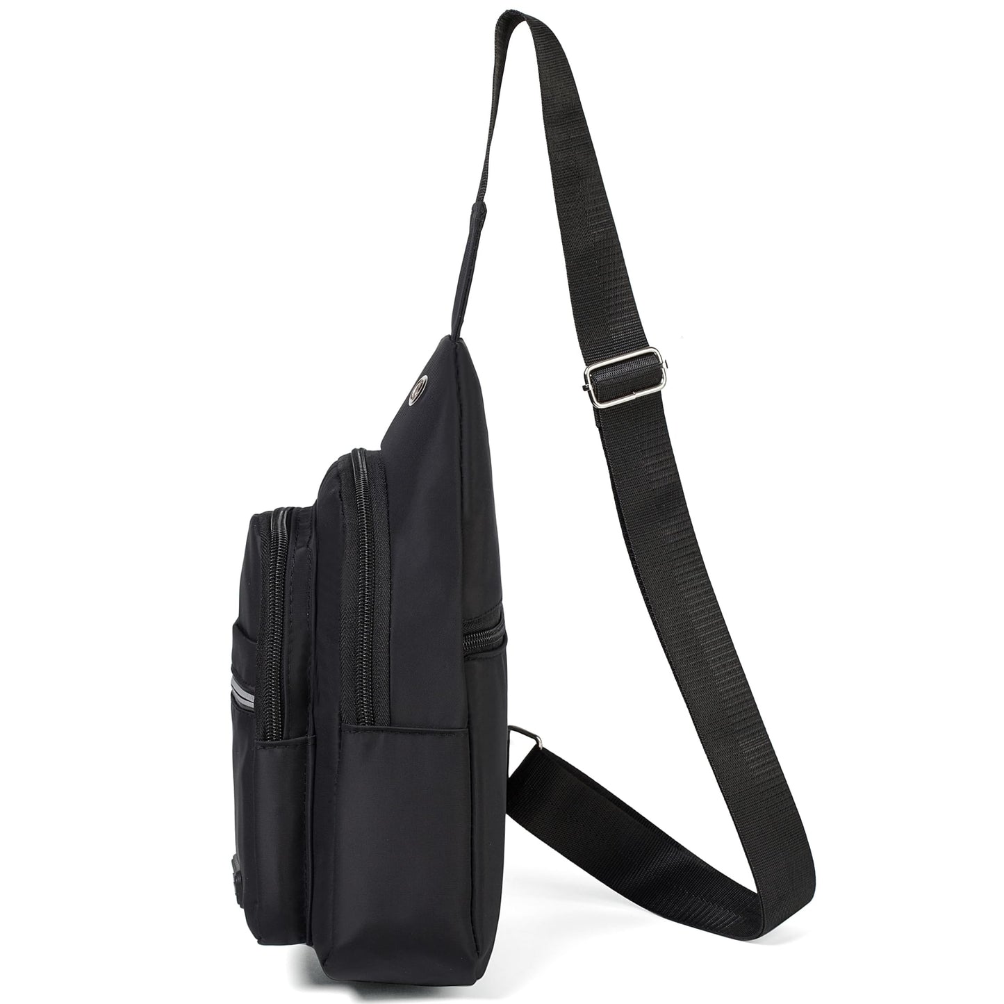 Cross Body Bag Sling Backpack Fanny Pack Small Crossbody Bags for Women Trendy - Black