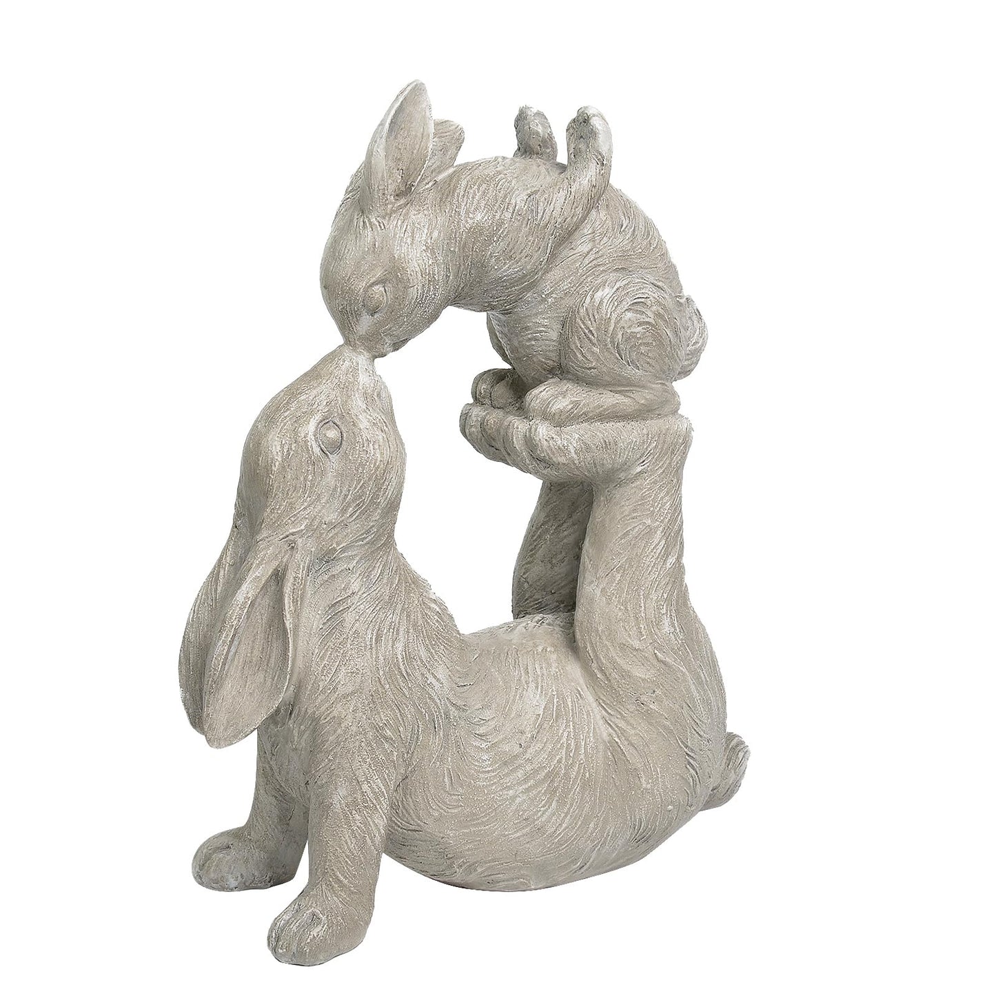 Newman House Studio Garden Statues Kissing Bunny Sulpture - Garden Décor Rabbit Collectible Figurines Yard Decorations Outdoor 11.8" L x 4.8" W x 14.6" H