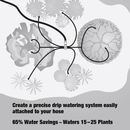 Rain Bird SWDMSPKIT Drip Irrigation Spot Watering Manifold on a Spike Kit, Bubblers and Emitters