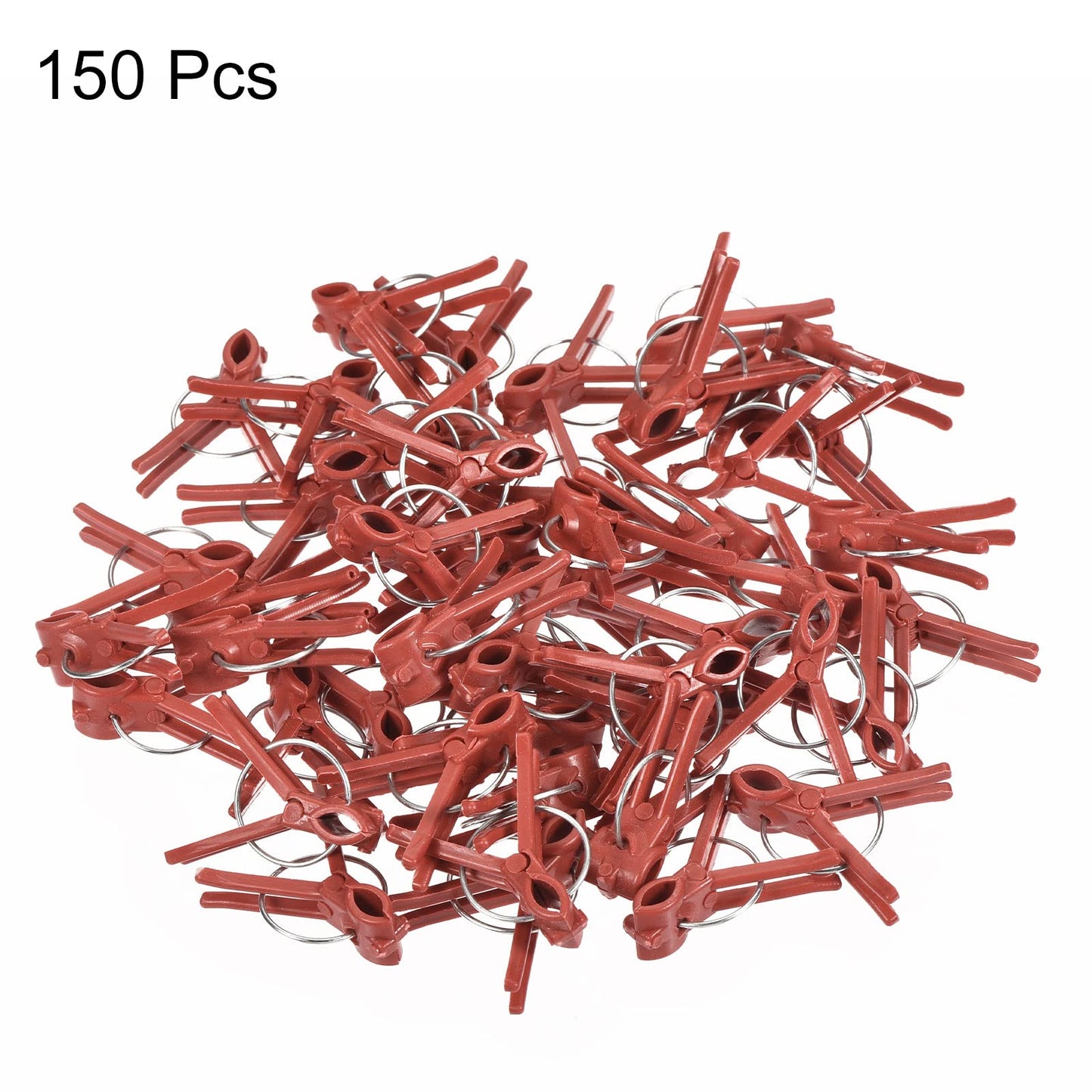 MECCANIXITY Plant Grafting Clips Plastic Curved Mouth Garden Clamps Fixing Connects Gardening Tool for Vegetable Vine Pack of 150