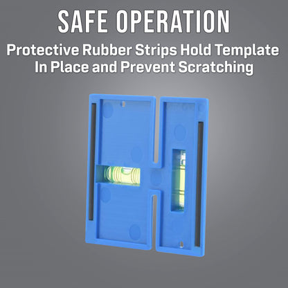 Jonard Tools EBW-412 Electrical Box Cutting Kit, Single Gang with Wall Template Leveler & Electrical Box Cutter Attachment