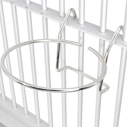 800113 5oz Stainless Steel Hook Cup Bonka Bird Toys Parrot Parrotlet Budgie Cockatiel Quaker Dove