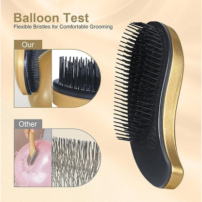 Small Dog Brush- Grooming Tool for Teddy, Yorkies, Maltese, Shih Tzu, Chihuahua - Puppy Hair Brush - (Rose Gold)