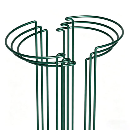 SYITCUN 6 Pack Peony Cages and Supports, 10" (W) x 24"(H) Plant Support, Rust-Proof Metal Plant Support Stakes for Outdoor&Indoor Plants