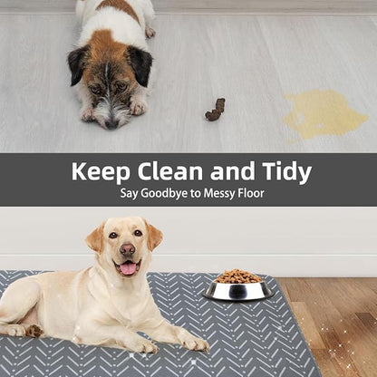 PUPTECK Reusable Dog Pee Pads, 2 Pack Non-Slip Washable Waterproof, Fast Absorbing Puppy Pads Whelping Mat, for Couch, Crate, Potty Training 36" x 41"