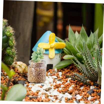 POPETPOP 10pcs Mini Succulent Glass Bottle Landscape Bottle Decoration Terrarium for Air Plants Test Tube Vials Micro Landscape Eco