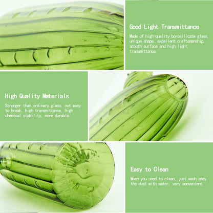 XXXFLOWER Cactus Plant Propagation Station Terrarium Jars for Plant Cuttings Air Plant Holders Unique Glass Flower Vase for Hydroponics Plants for Plant Lovers Home Garden Decor