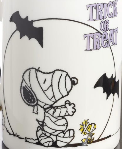 Lenox Coffee Mugs, PEANUTS The Great Pumpkin 11 Oz Mugs Set of 4, Assorted, Porcelain, Snoopy, Charlie Brown Halloween Drinkware Set, Dishwasher Safe, Microwave Safe, Halloween Decor (11 Oz 4 Piece)