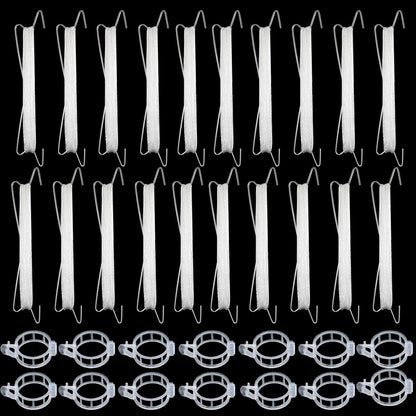 Bandelt 20pcs Tomato Support Hooks with 100pcs Tomato Clips, Tomato Climbing Hooks with 39ft Twine to Prevent Tomatoes from Pinching or Falling Off for Plant Vegetable Plant Fruit Flower
