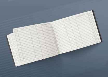 Officewerks Visitors Register & Guest Book, 120 Pages, 8 7/8" X 7", Black Hardbound Cover, Durable Smyth Sewn Binding