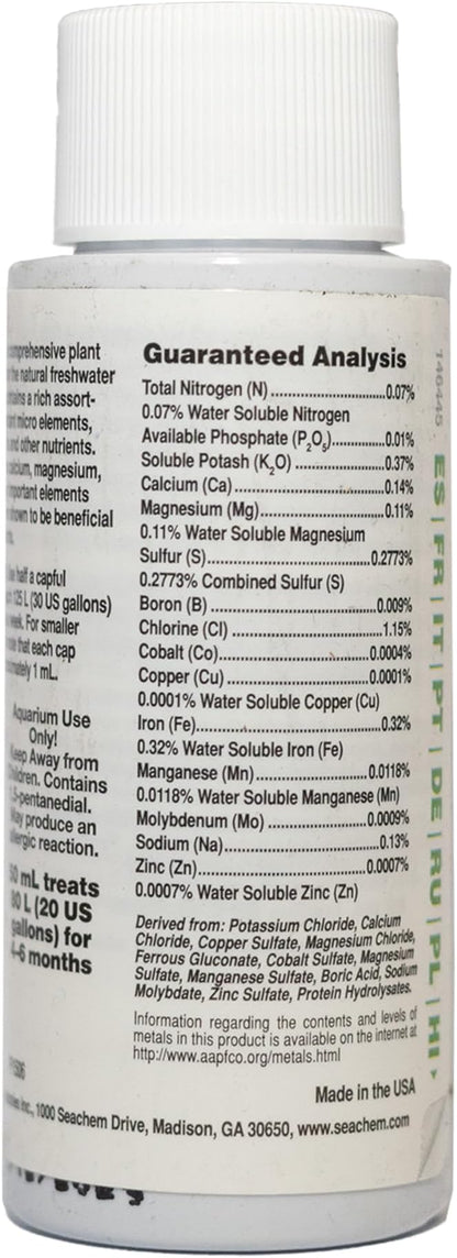 Seachem Flourish Freshwater Plant Supplement - Aquarium Element and Nutrient Blend 50 ml (514)