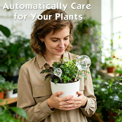 Plant Self Watering Globes – Durable Self Watering Bulb, Automatic Plant Waterer Stake Ideal for Vacation & Daily Plant Care, Keep Houseplant, Garden, Hanging Basket Plant Hydrated While You’re Away