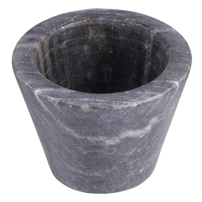 Santa Barbara Design Studio Table Sugar Marble Pinch Pot, 2-Inch Diameter, Black