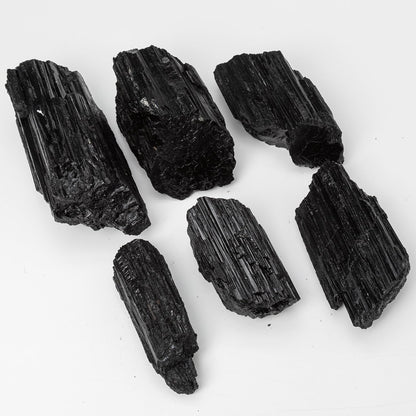 SMOHEAL Large Raw Black Tourmaline Crystal Natural Rough Stone Healing Crystals for Meditation Reiki Energy Decoration 4-6lbs