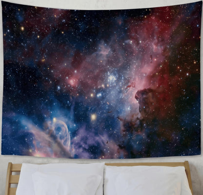 goodbath Small Tapstry, Outer Space Universe Galaxy Star Tapestries Wall Hangings for Living Room Bedroom Dorm, 60 x 40 Inch, Colorful