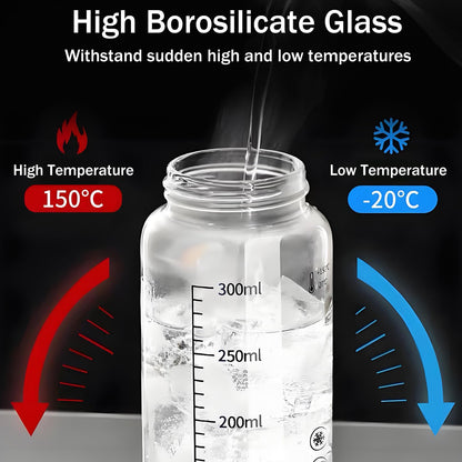 MATIFANER Salt and Pepper Shaker Set, High Borosilicate Glass, Best Stainless Steel Lids，Silicone Inner Cover Easy Adjustable Coarseness,10oz