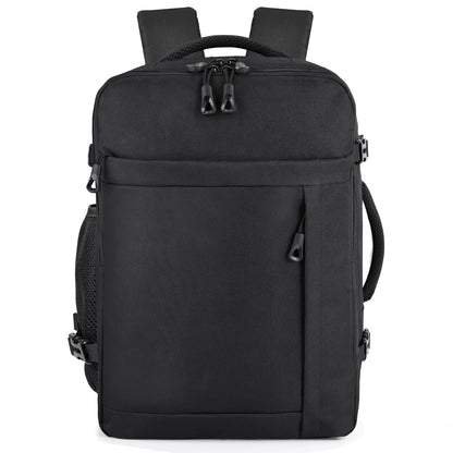 HILOMON Black Travel Backpack for Men Women, TSA Approved Personal Item Size 18x14x8 Under Seat Backpack for Airplanes 15.6inch Laptop 30L Luggage Carry On Bag