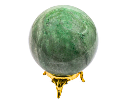 Amazing Gemstone Green Aventurine Crystal Ball with Stand - 2.5 Inches Large Crystal Sphere Meditation Balls for Witchcraft and Decorative Balls