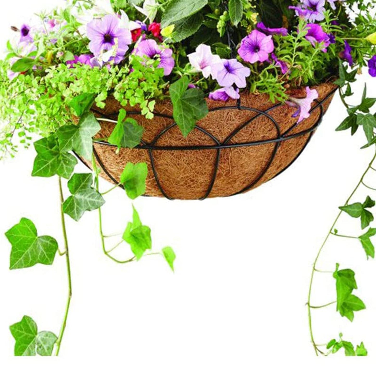 UYISMML 2PCS Round Replacement Coco Liner for Hanging Basket 24IN, Extra Thick Coconut Fiber Planter Liner for Garden Flower Pot