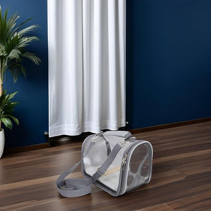 Portable Small Bird Travel Carrier Bag with Perch Lightweight Transport Cage for Parakeets Small Birds Outdoor Use
