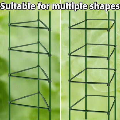 100Pcs Stake Arms for Tomato Cage, 11.8 inch Tomato Stake Connectors, Expandable Support Trellis Connectors for 11mm Stakes for Garden Climbing Plants Vegetables