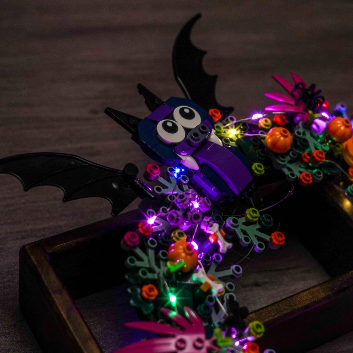 BRICKSHINING LED Lighting Compatible with Lego 40825 Halloween Wreath - JUST Lights,Light Kit Compatible with Lego 40825,NOT Included The Model Set
