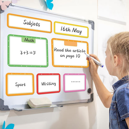 15 Pcs Magnetic Write Wipe Paper Organization Chart Dry Erase Objectives Learning Magnets for Classroom Whiteboard Great for Classroom Goals Targets School Whiteboard Teaching Essential Supplies