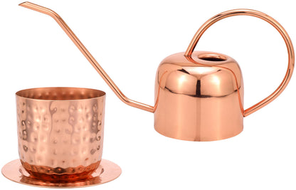 Glytterati - Indoor Watering Can and Planter with Plate.