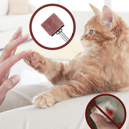 DonLeeving 26 Pack Nail Grinder for Dogs Replacement Kit Sanding Drum Set Grit Sand Bands Shank Rotary Tool Kit Pet Nail Smoother Dog Claw Care (80#/120#)