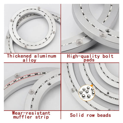 8" to 32" Swivel Base Bearing, Table, Heavy Duty Turntable, Lazy Susan Plate Hardware, 360 Rotating, Aluminium Organizer for Dining TV Computer Monitor(8 inches (200mm))