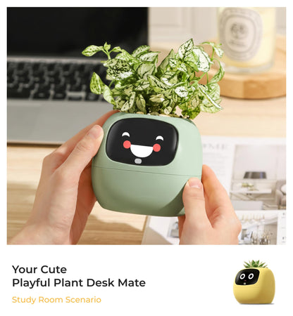 2nd Generation Ivy Smart Planter Pot for Home Plants AI Robor Flower Pot Pet Toy for Children and Family