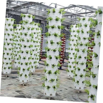 FONDOTIN Hydroponic Planting Cups 2.83 X 1.49 Inch Reusable Plastic Garden Containers with for Vertical Hydroponics Tower Indoor Balcony Soilless Vegetable Cultivation