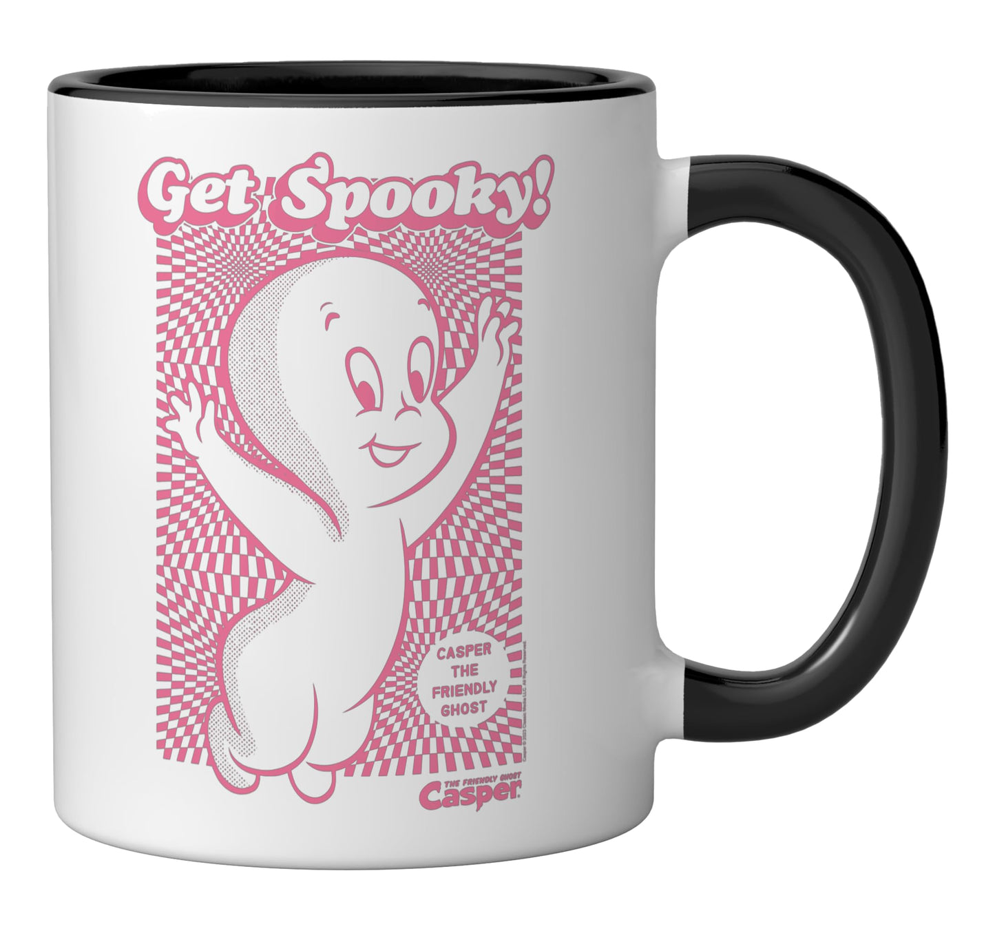 Casper the Friendly Ghost Get Spooked Ceramic Mug, Black/White