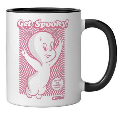Casper the Friendly Ghost Get Spooked Ceramic Mug, Black/White