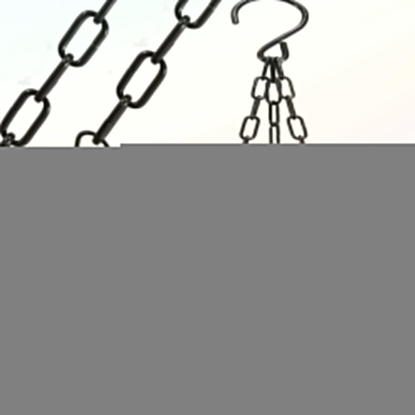 Meinvcisi Heavy Duty Black Metal Hanging Chains for Plants Pots Baskets, Replacement Chains, 23 Inch, 60 lbs Capacity, 2 Packs, Anti-Rust, Adjustable, for Heavy Planters, Bird Feeders, Lanterns.