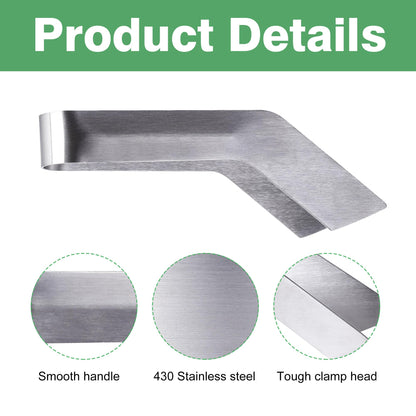 2 Pcs Seedling Transplant Tongs- 6.7 Inch Stainless Steel Gardening Plants Transplant Tongs- Seedling Remove Transplant Pliers for Reducing Root Damage