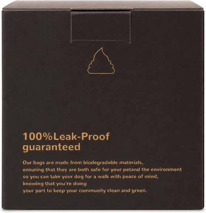 BPI Certified Compostable Dog Poop Bags, 18 Rolls 270 Bags, Coffee-Scented Extra Thick Leak-Proof Waste Bags, Meets ASTM D6400 Standard