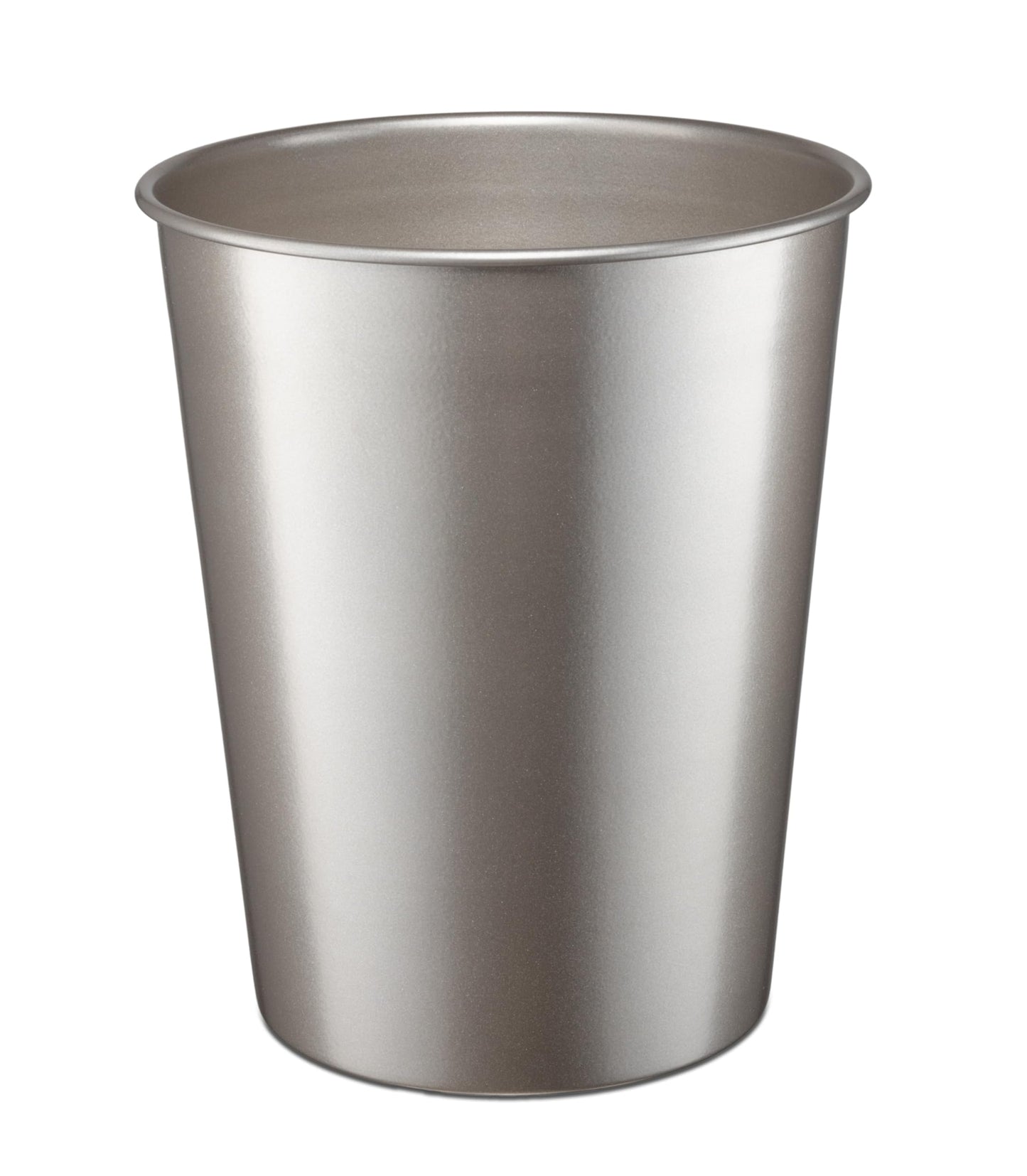 Monarch Abode Metal Bathroom Trash Can – Waste Basket for Bedroom, Office Desk, & Dorm, Handcrafted, Durable Decorative Pewter Small Trash Can Bathroom Garbage Bin Wastebasket