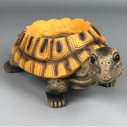 Turtle Planter Pot | Cute Succulents Pot with Drainage Holes | Small Planter,for Indoor Cactus Living Room Study Room Balcony Desk Shelf Windowsill Home Office Women Gardening Enthusiasts
