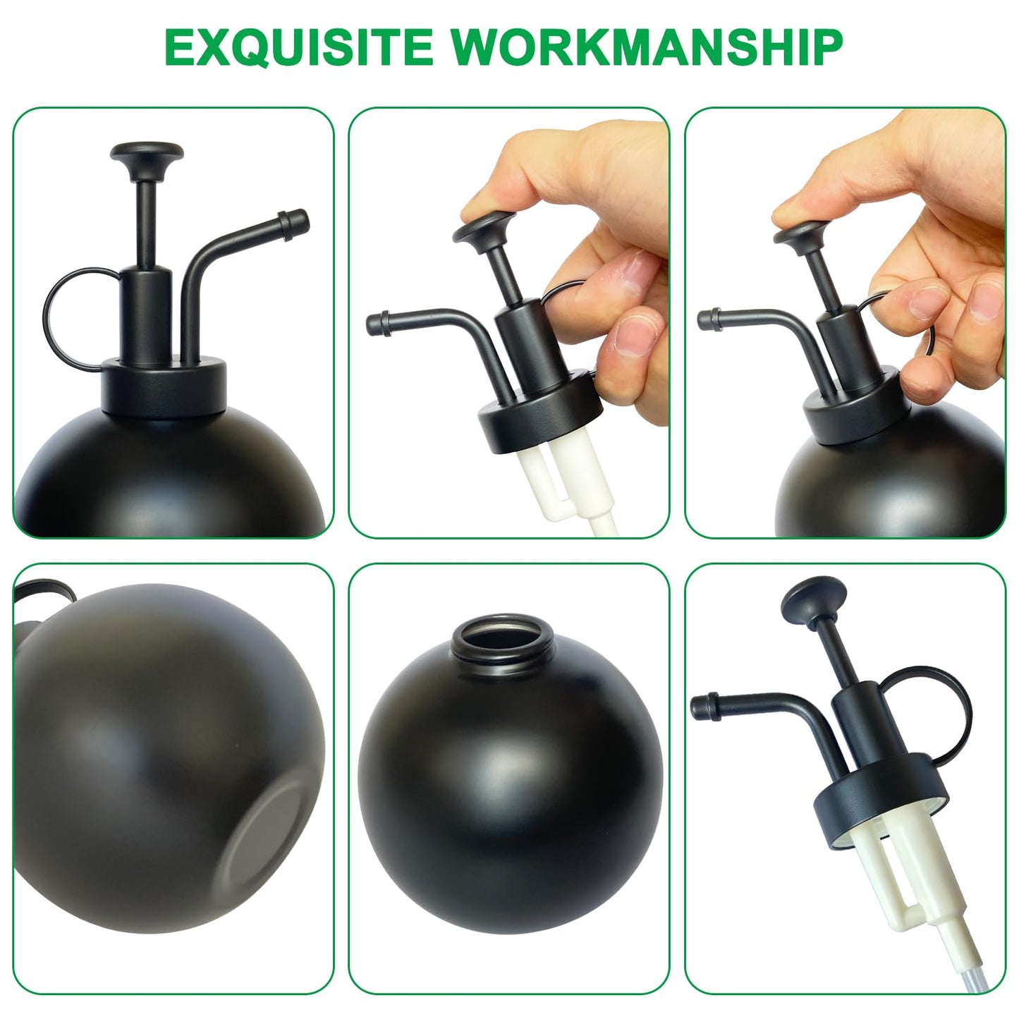 Lianshi Stainless Steel Plant Sprayer, Small Watering Can, Modern Gardening Tool for Indoor Potted Plants