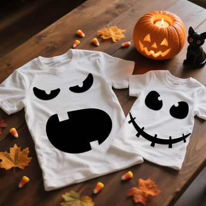 Ahuimeius 6 Pack Halloween Ghost Eyes for Crafts Decor Kit - Large Spooky Ghost Face Decals Stickers Adhesive Felt for Indoor Halloween Decorations, DIY Cute Spooky Face Costume Decor