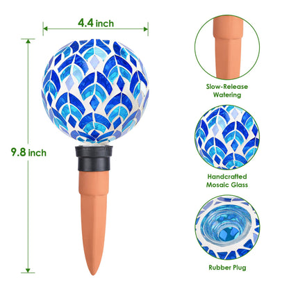 Chonsun Plant Watering Globe Large Self Watering Globes 2 Pack for Indoor Outdoor Plants Self Watering Planter Insert Watering Devices for Plant Lover Gifts