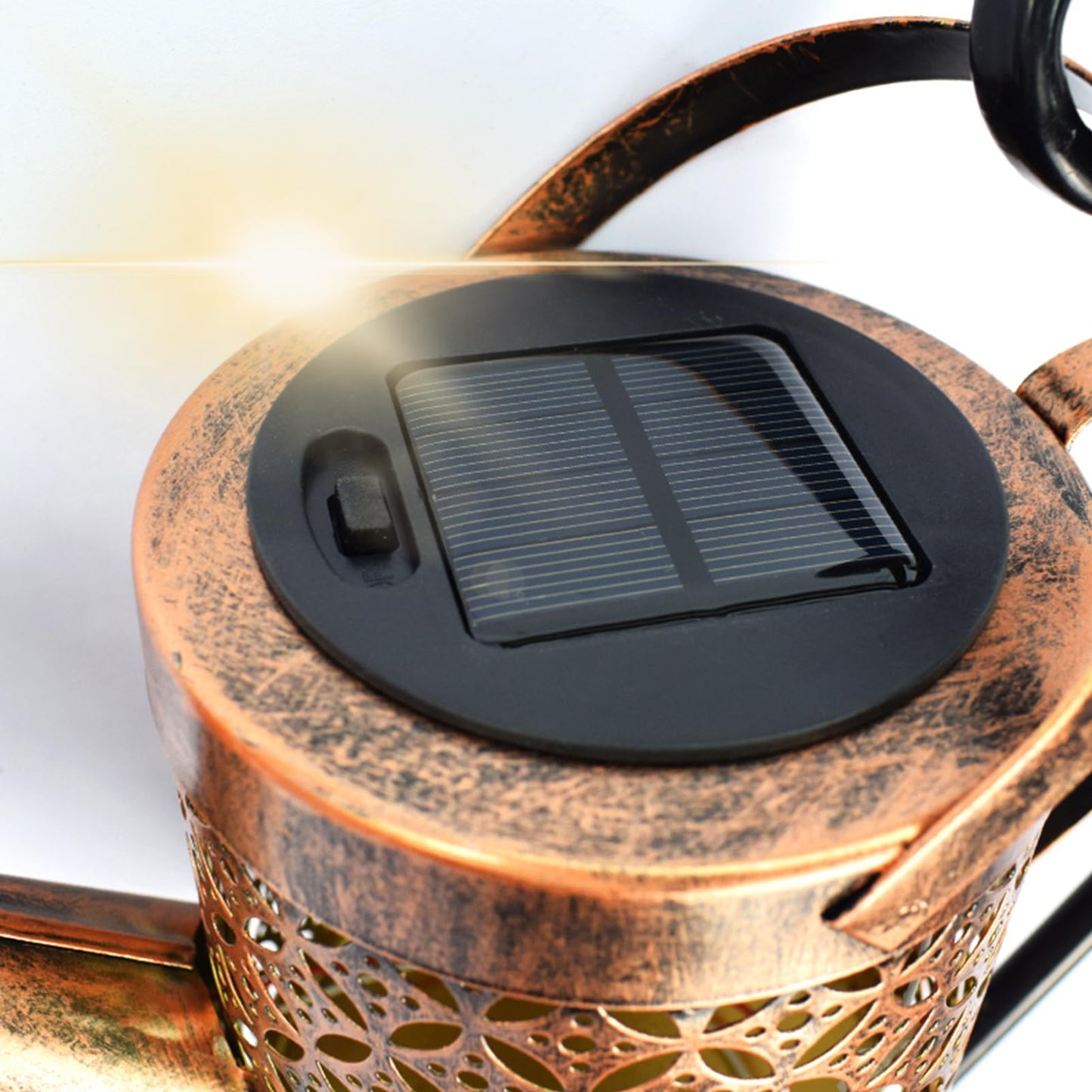 ZKLiLi Solar Watering Can with Cascading Lights Garden Decorative, Waterfall Outdoor Waterproof, Hanging Solar Lantern, Yard Decor,Gifts for Mom Grandma Women Birthday