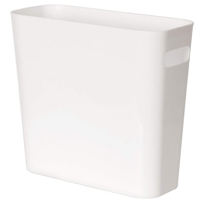 Youngever 1.5 Gallon Slim Trash Can, Plastic Garbage Container Bin, Small Trash Bin with Handles for Home Office, Living Room, Study Room, Kitchen, Bathroom (1 Pack White)