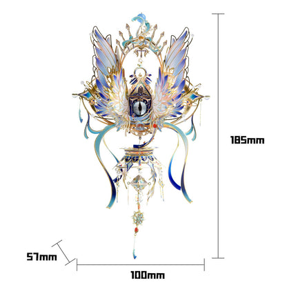 MU 3D Metal Puzzles Model Kits for Adults Building The Red Eye of Angel, Wedjat-Eyes Steel Jigsaw Ancient Myths Magic Power DIY Sets, Dad Birthday New Year Xmas Home Desk Decor