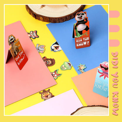 Sepamoon 48 Pcs Animal Magnetic Bookmarks, Cute Page Markers for Classroom Rewards, Teacher Prize Supplies, Reading Incentives, Party Favors, Book Lovers Gifts Bulk